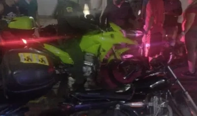 Lugar del atentado en San Felipe.