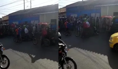 Lugar donde ocurrió el crimen en el barrio Las Nieves. 