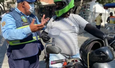 Operativo del Tránsito en el municipio de Soledad. 