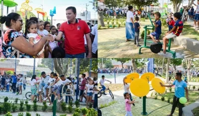 Acto de entrega del parque.