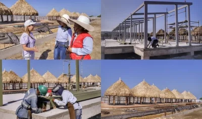 La Gobernadora Elsa Noguera inspeccionó las obras.