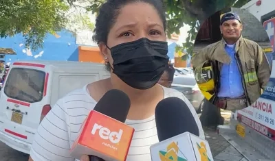 Shirley Solano, una de las hijas del bombero Javier Solano Ruíz.