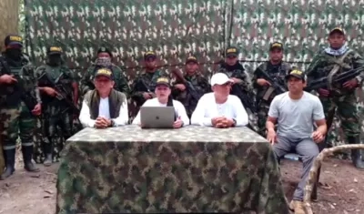 Voceros de la 'Segunda Marquetalia'.