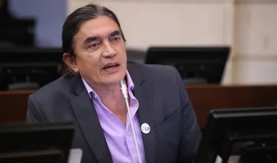 El senador Gustavo Bolívar.