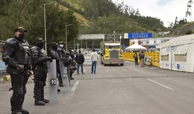 Frontera de Ecuador y Colombia.