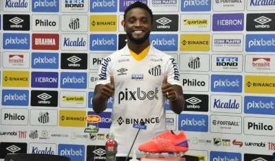 Stiven Mendoza llega al Santos procedente del Ceará.