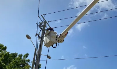 Operarios de Air-e trabajaban desde hace varios meses en el nuevo circuito.