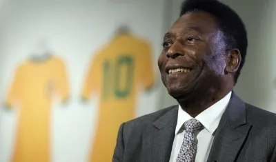 Pelé, leyenda del fútbol mundial.
