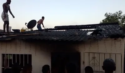 Así quedó la vivienda en Nueva Colombia.