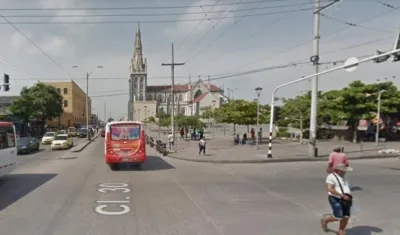 Calle 30 con carrera 38, donde ocurrieron los hechos. 
