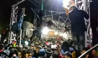 Estampida en la India.