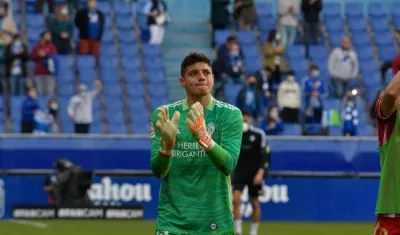 Lucho García, arquero barranquillero. 