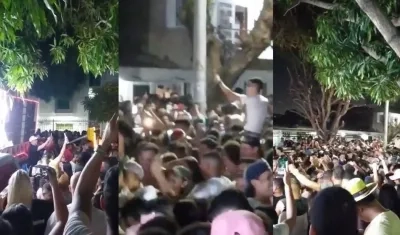 Aglomeraciones en el barrio San José.