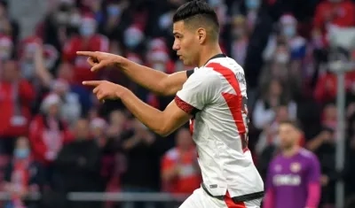 Falcao García, delantero del Rayo Vallecano. 