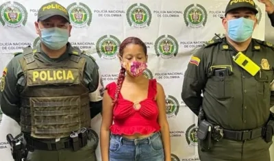 La mujer fue capturada el 1 de enero en horas de la tarde. 