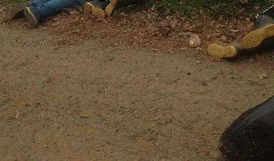 Imagen de tres víctimas.