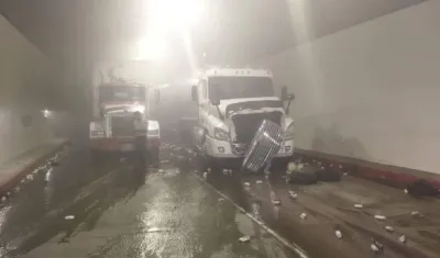 Accidente en el el Túnel Los Nevados
