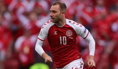 Christian Eriksen, jugador danés. 