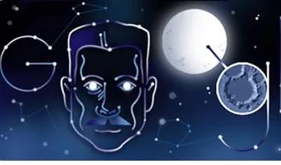 Doodle dedicado al astrónomo colombiano Julio Garavito.