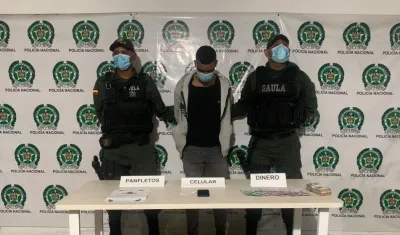 El capturado quedó a disposición de la Fiscalía. 