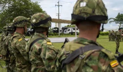 Soldados del Ejército. 