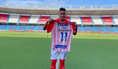 Johan Bocanegra, jugador de Junior. 