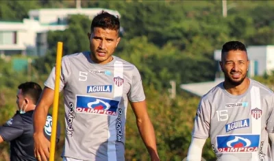 Larry Vásquez, jugador del Junior. 