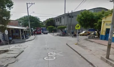 Calle 84 con carrera 13, zona donde ocurrió el atraco. 