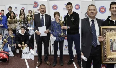 Novak Djokovic asistiendo a actos públicos. 