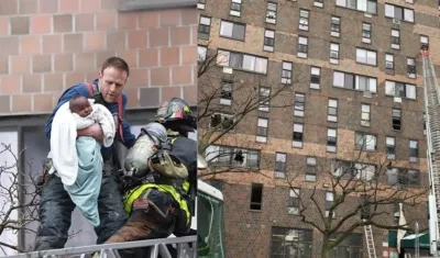 Incendio en El Bronx en NY.
