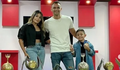 Marlon Piedrahita y su familia.