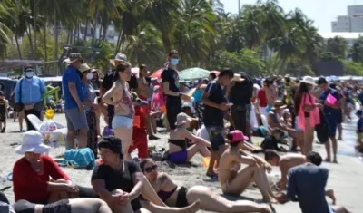 Playa de El Rodadero. 