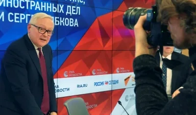 El viceministro de Exteriores ruso, Serguéi Riabkov, negociador jefe ruso en las negociaciones con EEUU en Ginebra.