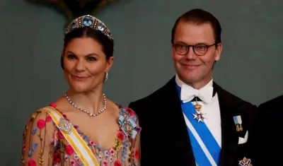 La princesa Victoria y su marido Daniel de Suecia.