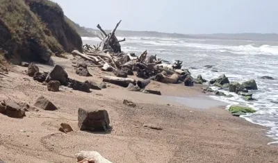 En este lugar fue encontrado el cuerpo del hombre. 