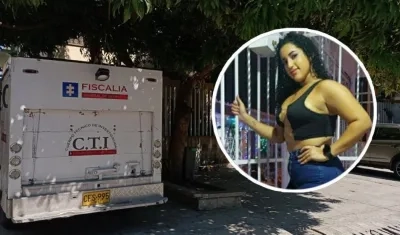 El cuerpo de Michell Catalán Piña fue llevado a Medicina Legal. 