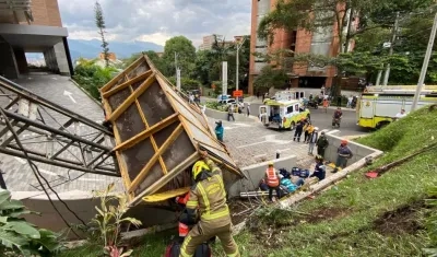 Escena donde ocurrió la tragedia. 