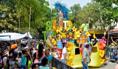 Evento de Carnaval en Santo Tomás. 
