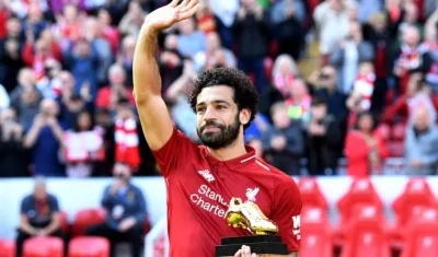 El delantero Mohamed Salah.