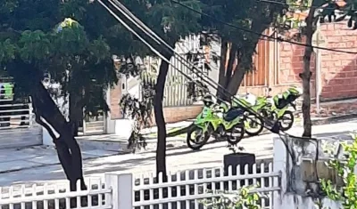 Hasta el lugar hizo presencia la Policía. 