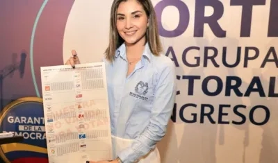 El modelo del tarjetón para Senado.