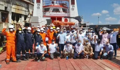  Los integrantes de la Expedición Científica Cordillera Beata.