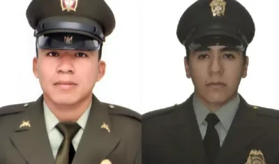 Los dos policías asesinados. 