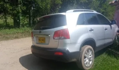 Vehículo en la que se movilizaba la víctima. 