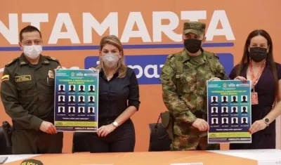 Las autoridades tras culminar el Consejo de Seguridad. 