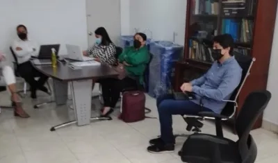 El Personero Distrital de Barranquilla, Miguel Ángel Alzate.