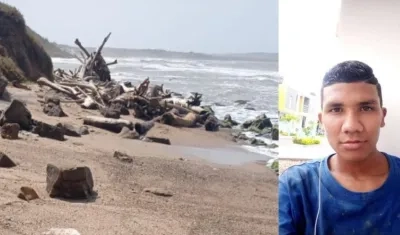 En esta playa de Juan de Acosta fue hallado muerto Josué Alexander Pinto. 