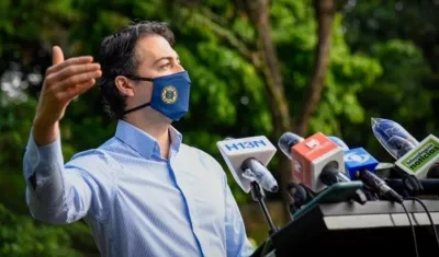 El Alcalde de Medellín, Daniel Quintero Calle.