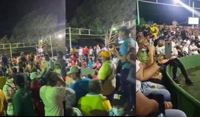 Aglomeraciones en gallera de Ponedera. 