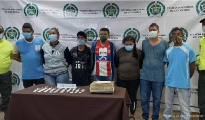 Los capturados en los operativos. 